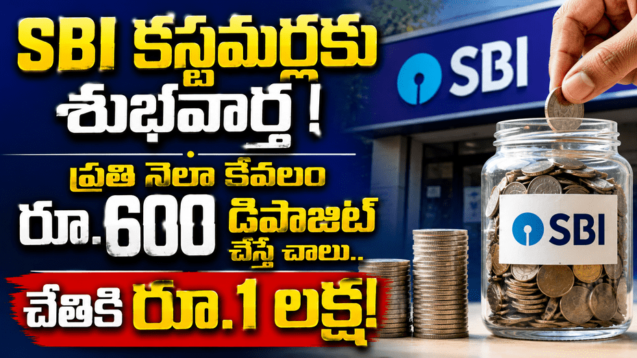 SBI కస్టమర్లకు బంపర్ ఆఫర్.. నెలకు రూ.600 పొదుపుతో రూ.1 లక్ష...!